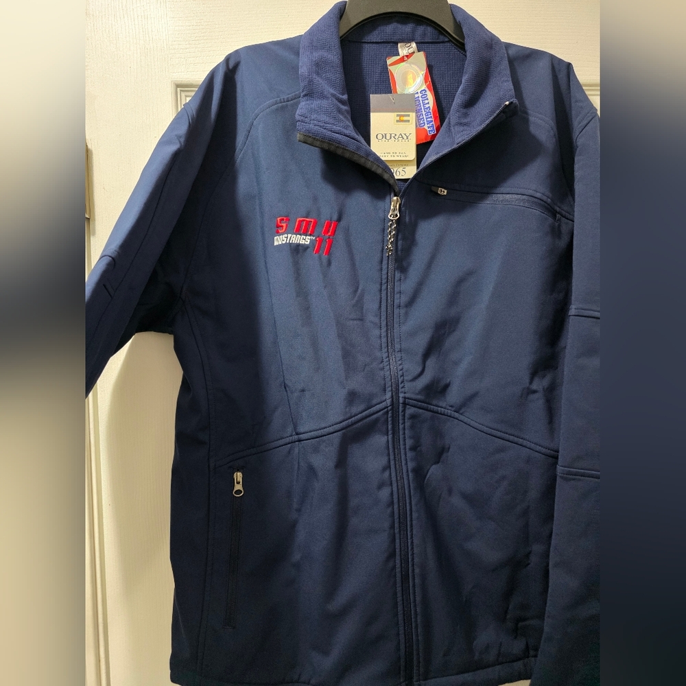 Oura Men's Dark Blue Performance Jacket. SMU Mustangs